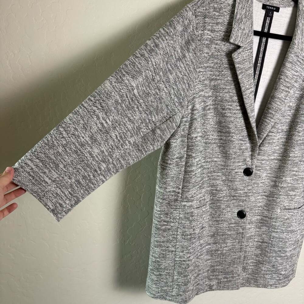 Torrid Studio Double Knit Boyfriend Blazer 3X - Picture 6 of 15